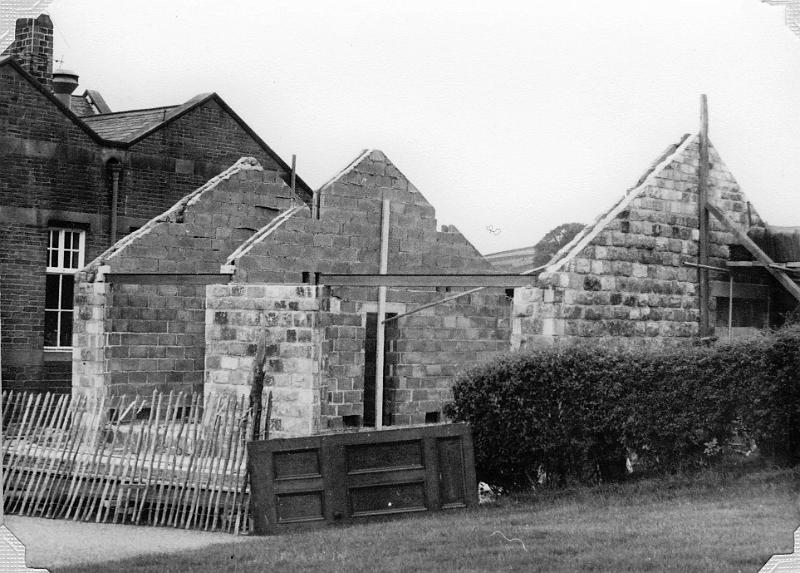 School Extensionin progress.jpg - The extension to the "Endowed School" being built in 1974-5.